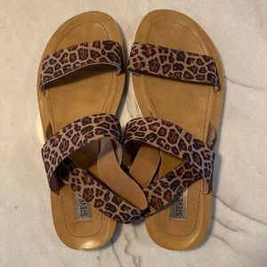 Steve Madden animal print sandals